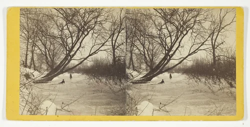 Winter Lane in the Country by Artist Unknown, photograph, 1875-1899