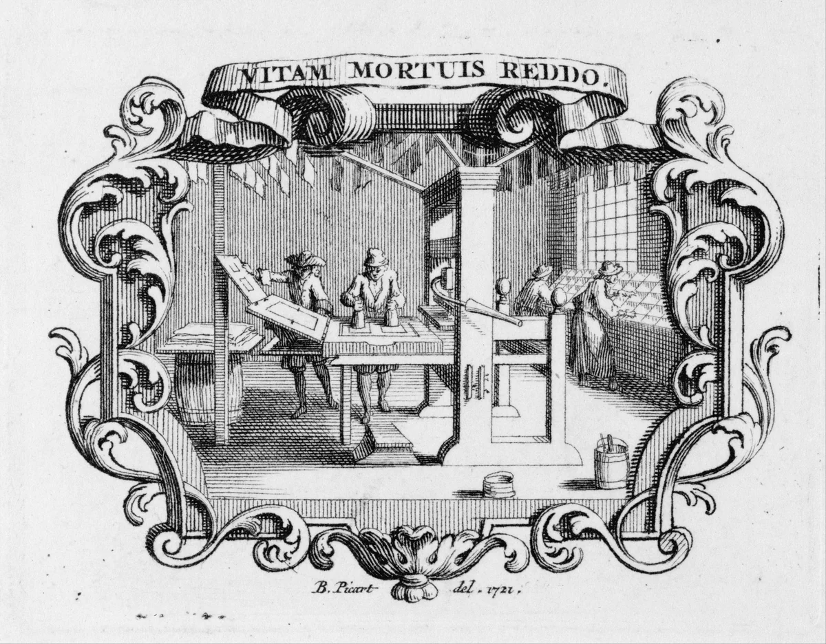 Vitam Mortuis Reddo (I Restore Life to the Dead) by Bernard Picart, print, 1721