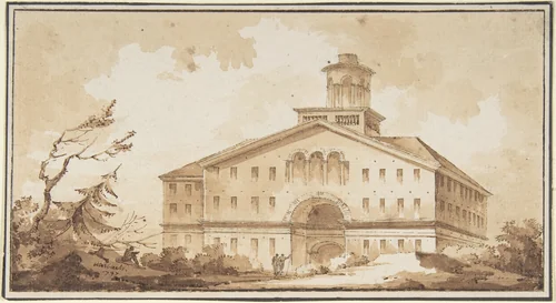 A Building by Misbach, drawing, 1797