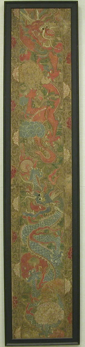 Dragons Playing with the Sacred Pearl by Unidentified Artist, painting, 1500-1599