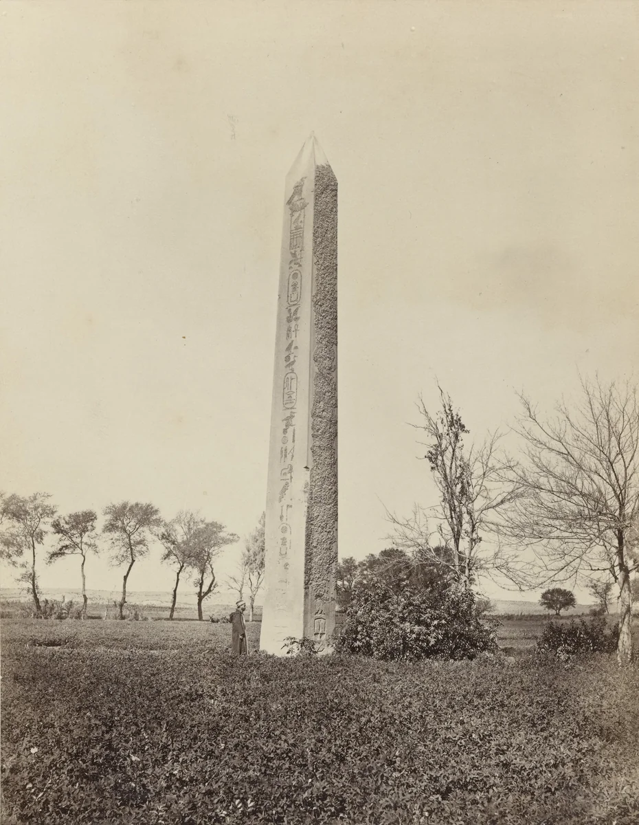 The Obelisk of On (Heliopolis) (#640) by Francis Frith, photograph, 1860