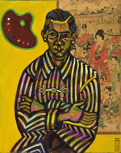 Portrait of Enric Cristòfol Ricart by Joan Miró, painting, 1917