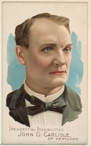 John G. Carlisle of Kentucky, from the Presidential Possibilities series (N124) issued by Duke Sons & Co. to promote Honest Long Cut Tobacco by W. Duke, Sons & Co., print, 1888