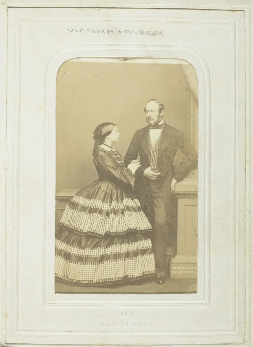 The Queen and Prince Consort by John Jabez Edwin Mayall, photograph, 1861