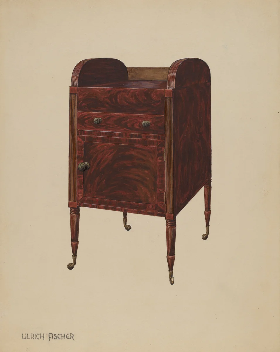 Washstand by Ulrich Fischer, index of american design, 1937