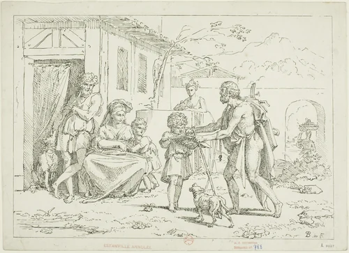 Homer by Pierre Nolasque Bergeret, print, 1804-1806
