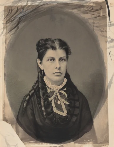 Portrait of a Woman by John G. Ellinwood, photograph, 1865-1875