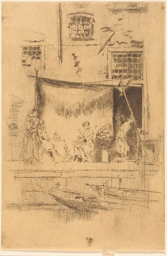 Fruit-Stall by James McNeill Whistler, print, 1880