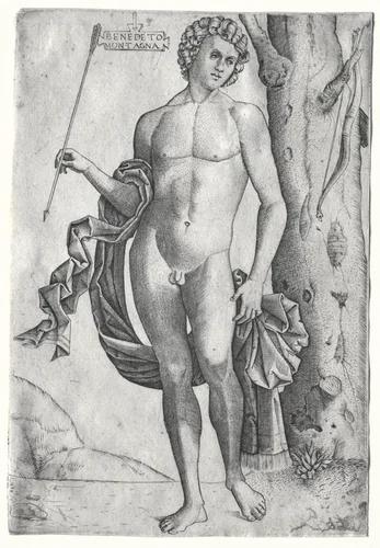 Man with an Arrow by Benedetto Montagna, print, 1505-1520