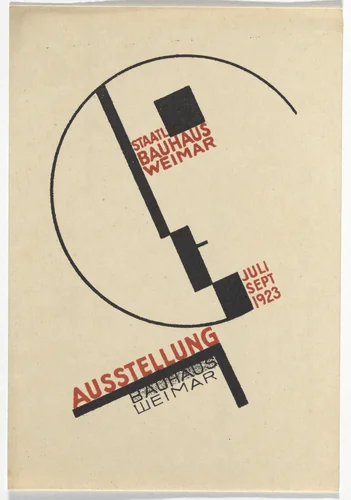 Bauhaus Ausstellung Weimar Juli - Sept 1923 by Dörte Helm, design, 1923
