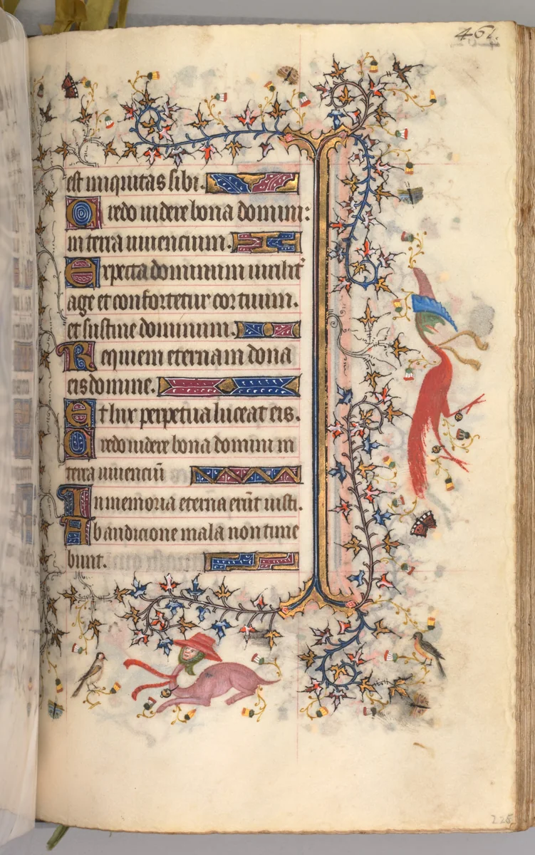Hours of Charles the Noble, King of Navarre (1361-1425): fol. 225r, Text by Master of the Brussels Initials and Associates, book, 1400-1410