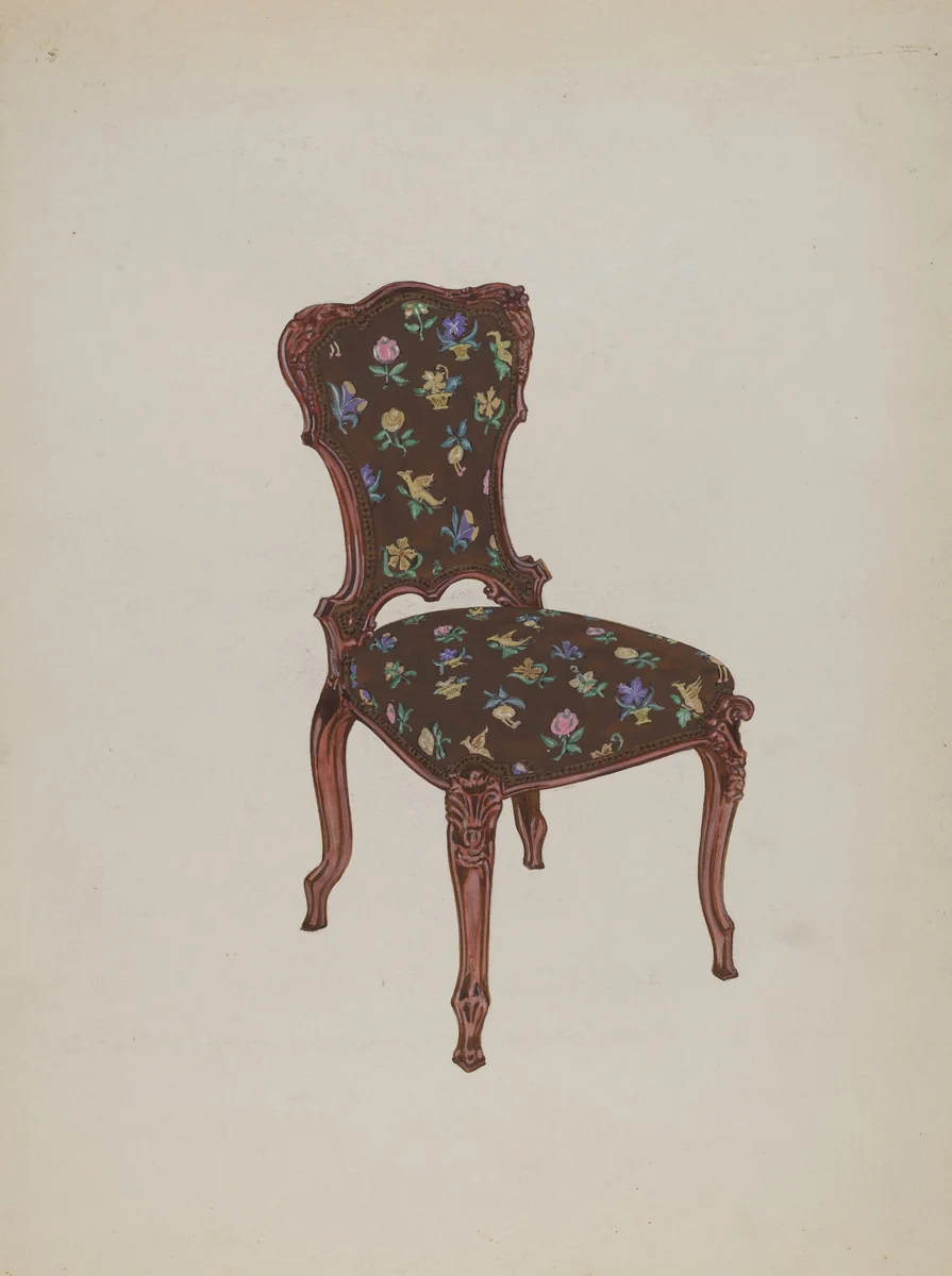 Chair by Florence Huston, index of american design, 1936