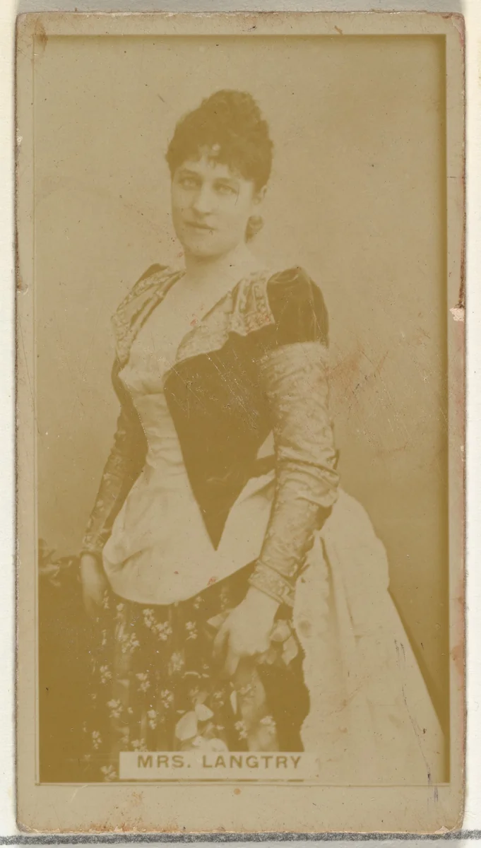 Mrs. Langtry, from the Actors and Actresses series (N145-8) issued by Duke Sons & Co. to promote Duke Cigarettes by W. Duke, Sons & Co., photograph, 1890-1895