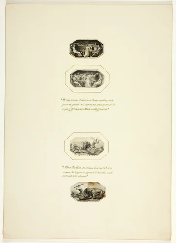 Study for a plate from Telemachus by Thomas Stothard, drawing, 1793-1803