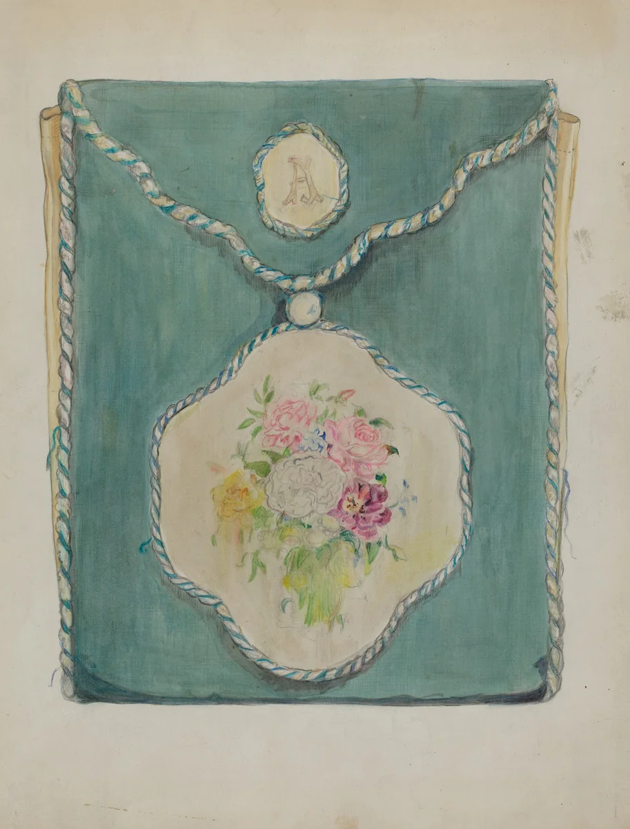 Handkerchief Folder by Cecily Edwards, index of american design, 1936