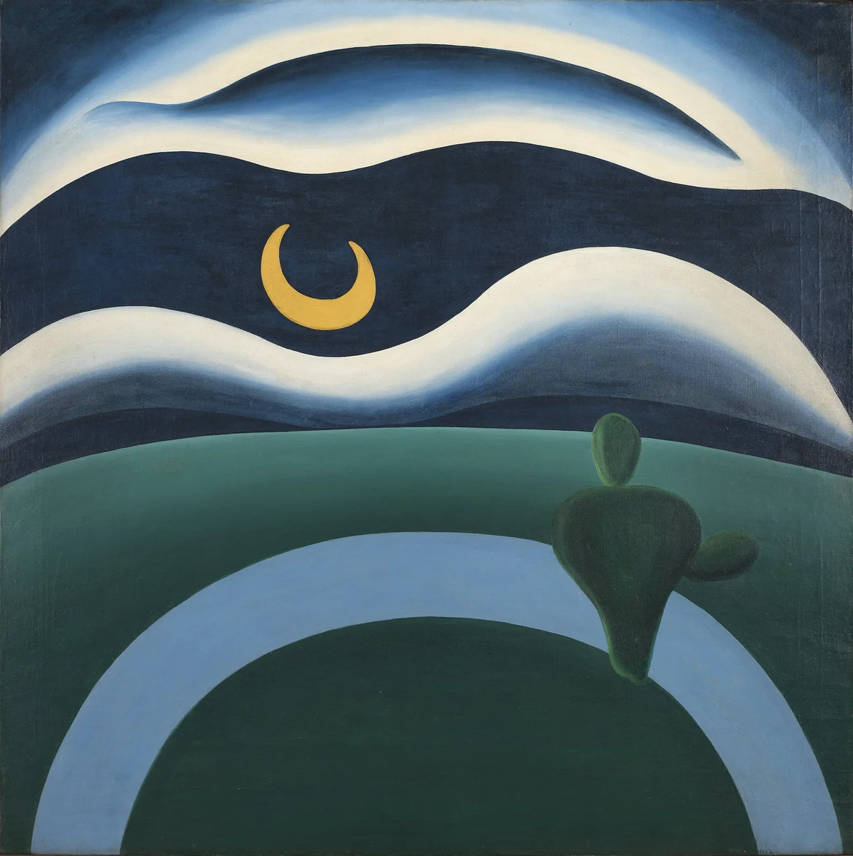 The Moon by Tarsila do Amaral, painting, 1928