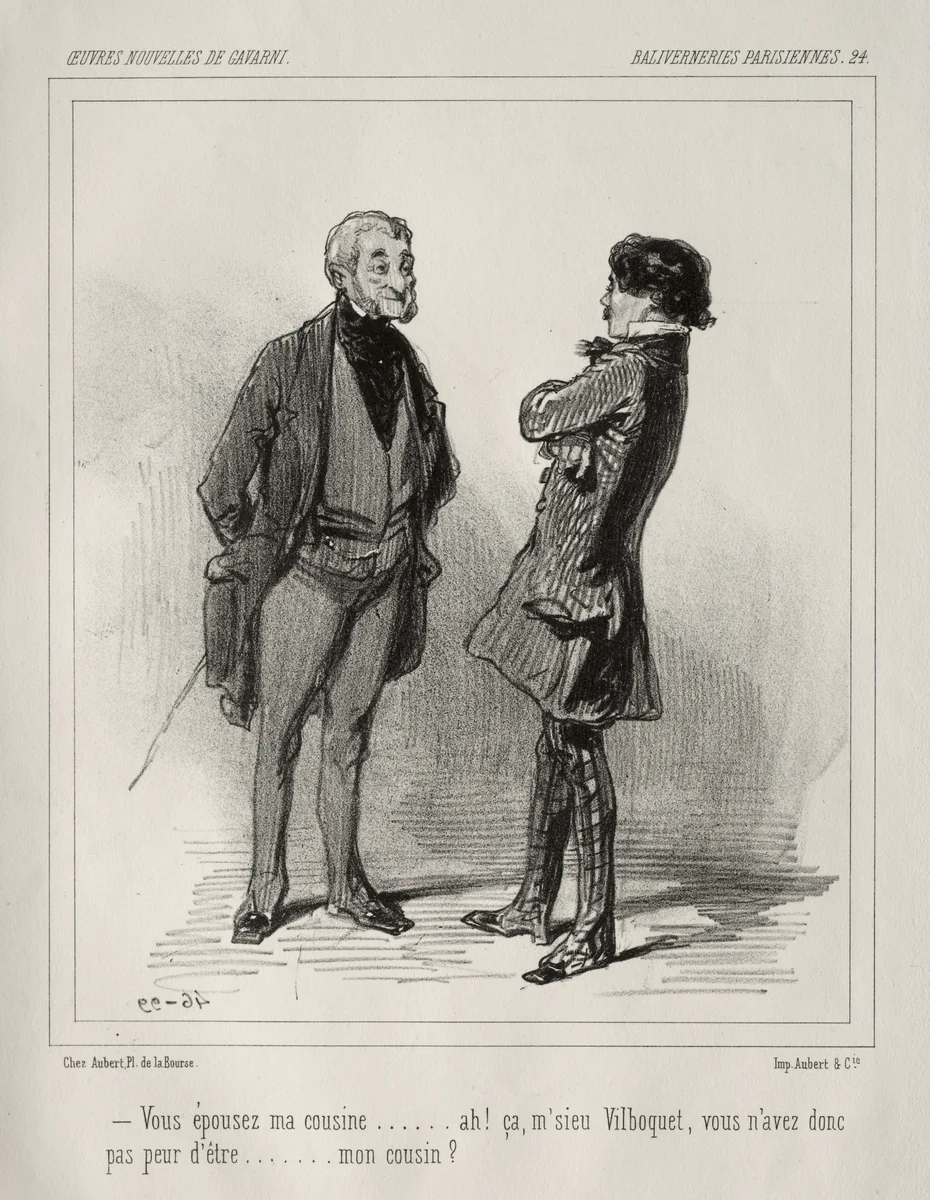 Baliverneries Parisiennes by Paul Gavarni, print, 1824-1866