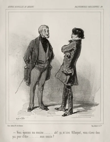 Baliverneries Parisiennes by Paul Gavarni, print, 1824-1866