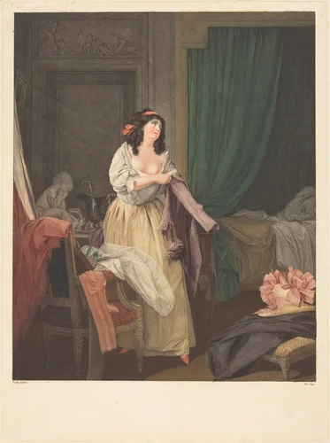Que n'y est-il encore? by Louis Petit; Louis-Léopold Boilly, print, 1760-1812