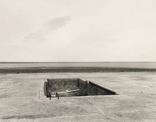 Lake Bonneville: Great Salt Lake Desert, Wendover A.F.B., Atomic Bomb Loading Pit by Mark Ruwedel, photograph, 1999