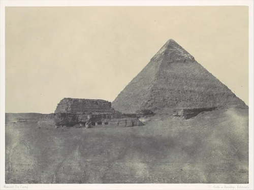 Pyramid of Chephren (Khafre), Middle Egypt by Maxime Du Camp, photograph