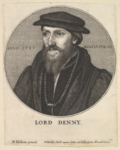 Lord Denny (Sir Anthony Denny) by Wenceslaus Hollar, print, 1647