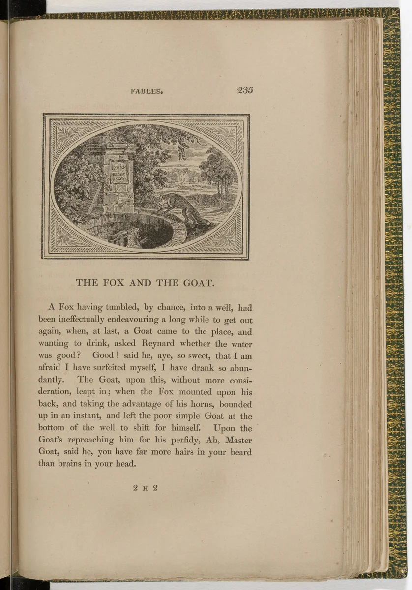 Headpiece (page 235) from The Fables of Aesop by Thomas Bewick, illustrated book, 1818