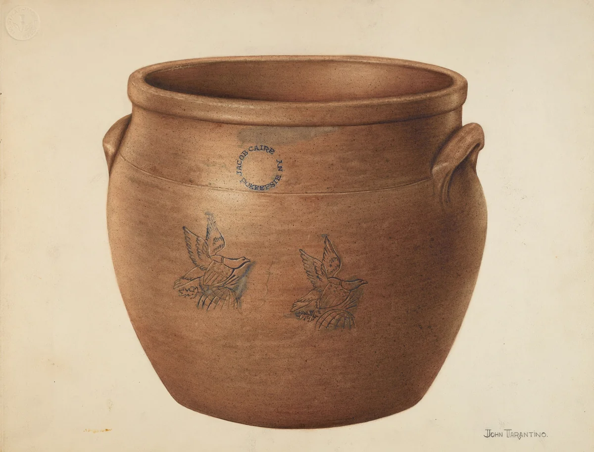 Crock by John Tarantino, index of american design, 1940