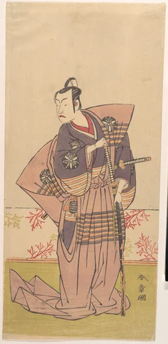The Actor Matsumoto Koshiro 2nd as a Samurai by Katsukawa Shunshô (勝川春章), print, 1771-1772