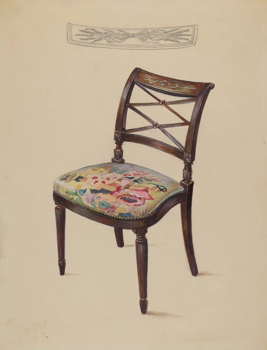 Side Chair by Mina Lowry, index of american design, 1936