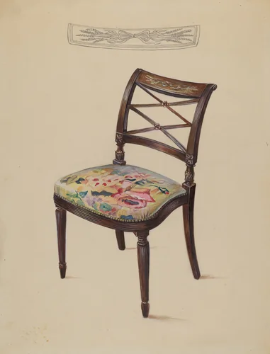 Side Chair by Mina Lowry, index of american design, 1936