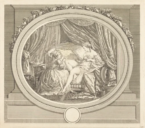 Nouvelles du bien-aimè by François Marie Isidore Queverdo, print, 1748-1797