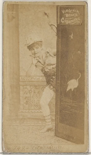 Card 749, Ida Mulle, from the Actors and Actresses series (N45, Type 2) for Virginia Brights Cigarettes by Allen & Ginter, photograph, 1885-1891