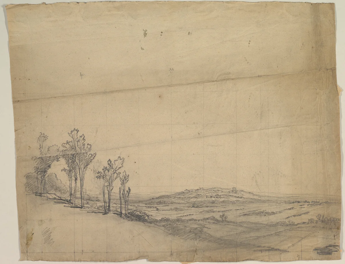 Design for a Stage Set by Eugène Cicéri, drawing, 1828-1890