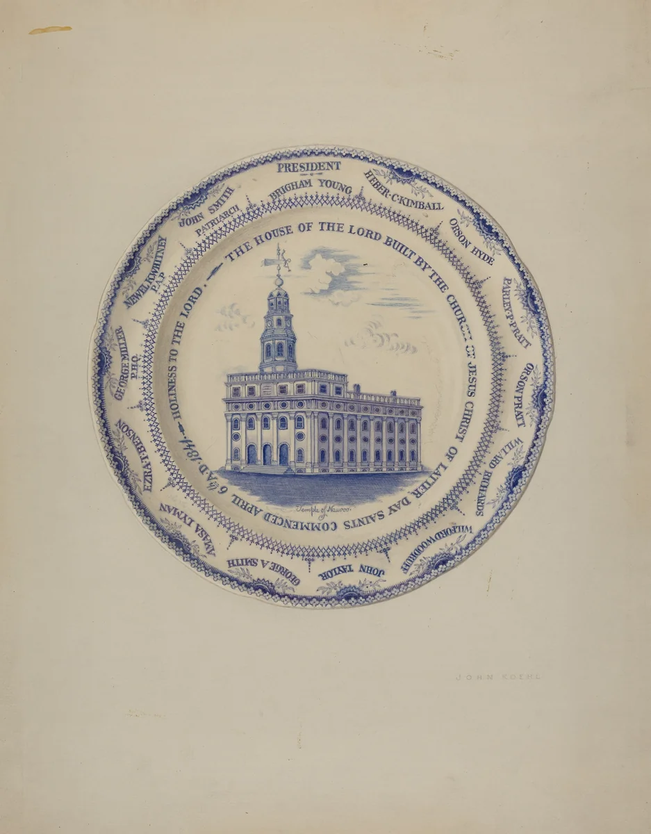 Plate by John Koehl, index of american design, 1938