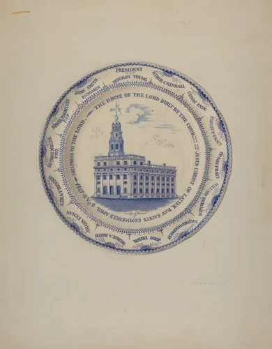 Plate by John Koehl, index of american design, 1938