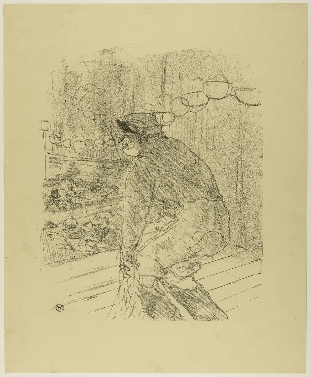 Polin, from Treize Lithographies by Henri de Toulouse-Lautrec, print, 1898