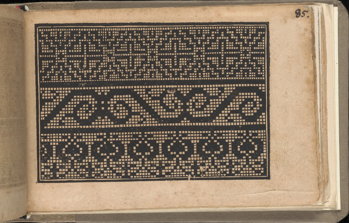 Schön newes Modelbuch (Page 85r) by Sigismundus Latomus, book, 1608