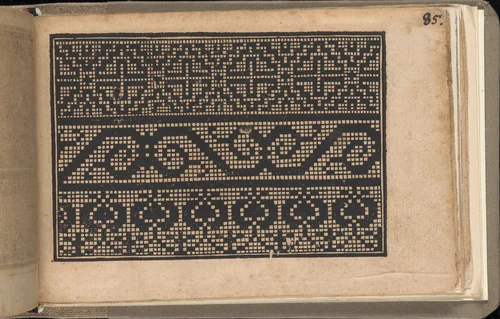 Schön newes Modelbuch (Page 85r) by Sigismundus Latomus, book, 1608