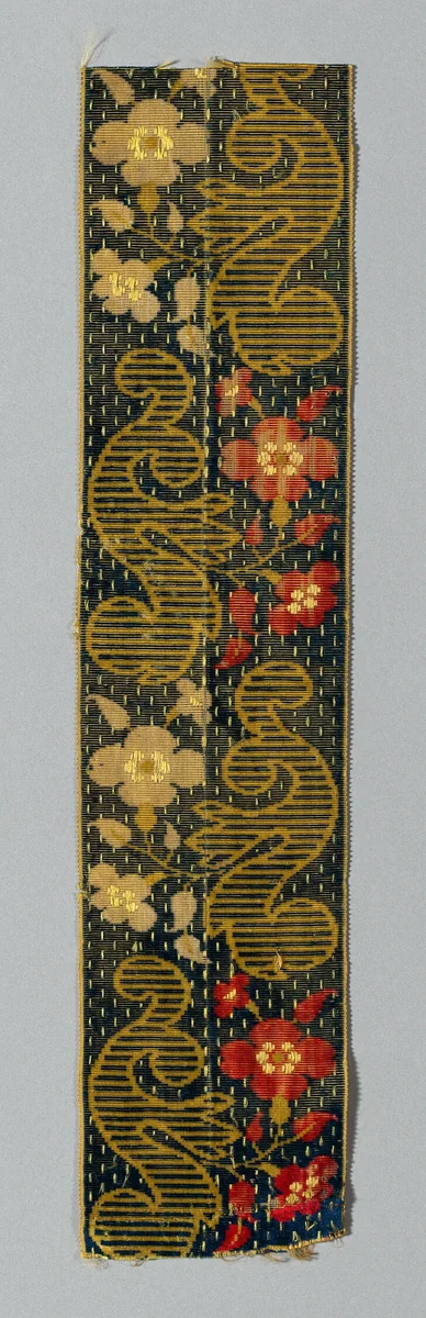 Ribbon by France, textile, 1801-1900