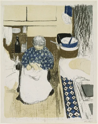 The Cook (La cuisinière) from Landscapes and Interiors (Paysages et intérieurs) by Édouard Vuillard, print, 1899
