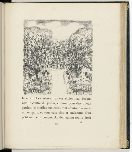 In-text plate (page 219) from Daphnis et Chloé by Pierre Bonnard, illustrated book, 1902