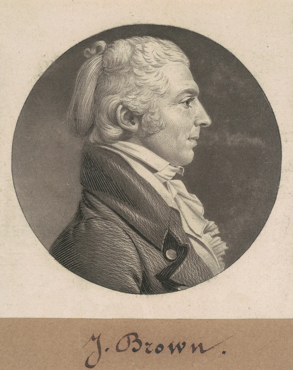 James Brown, Sr. by Charles B. J. Févret de Saint-Mémin, print, 1808