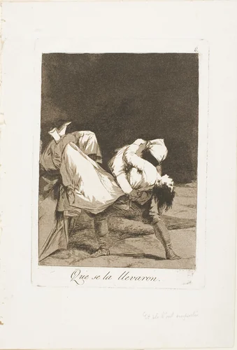 They Carried Her Off!, plate eight from Los Caprichos by Francisco José de Goya, print, 1797-1799