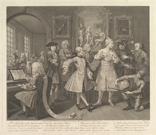 A Rake's Progress, Plate 2 by William Hogarth, print, 1735