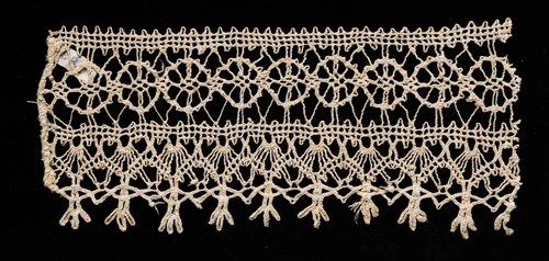 Bobbin Lace Insertion with Edging by Unknown, textile, 1580-1599