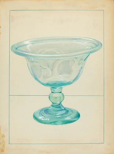 Compote by Janet Riza, index of american design, 1935-1942