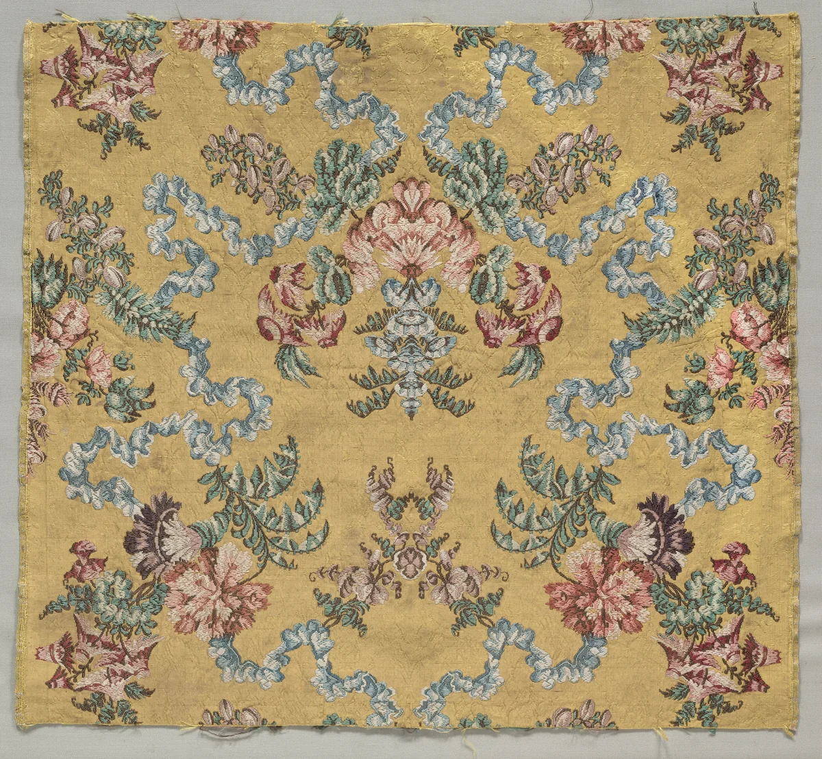 Length of Brocaded Silk by Jean Baptiste Pillement, textile, 1723-1774