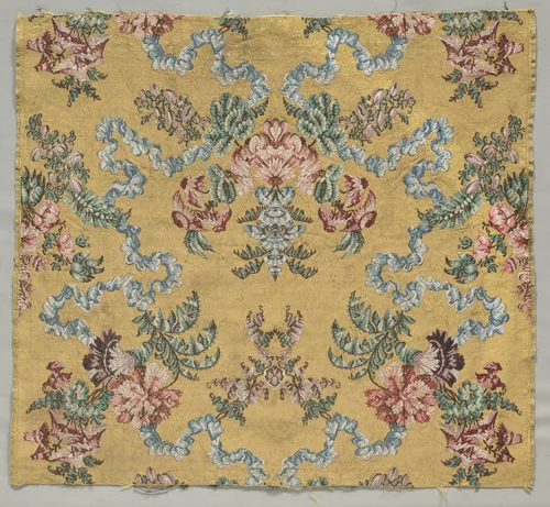 Length of Brocaded Silk by Jean Baptiste Pillement, textile, 1723-1774