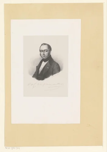 Portret van professor Pieter Otto Coenraad Vorsselman de Heer by anonymous, print, 1822-1845